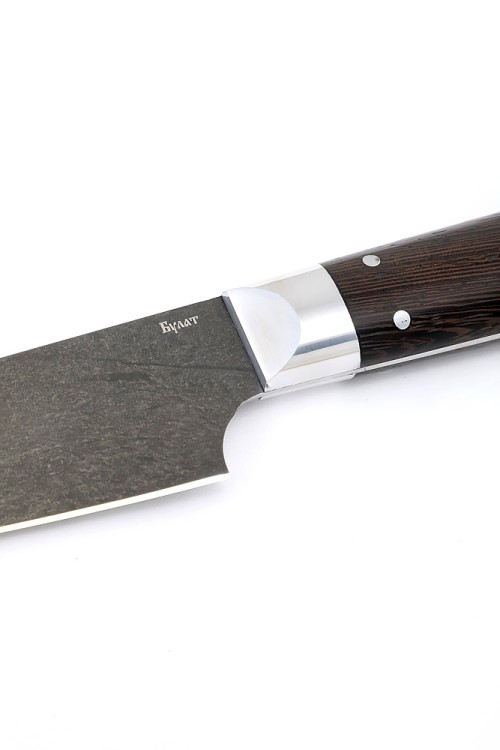 Нож Шеф-повар малый сталь булат рукоять венге цельнометаллический 