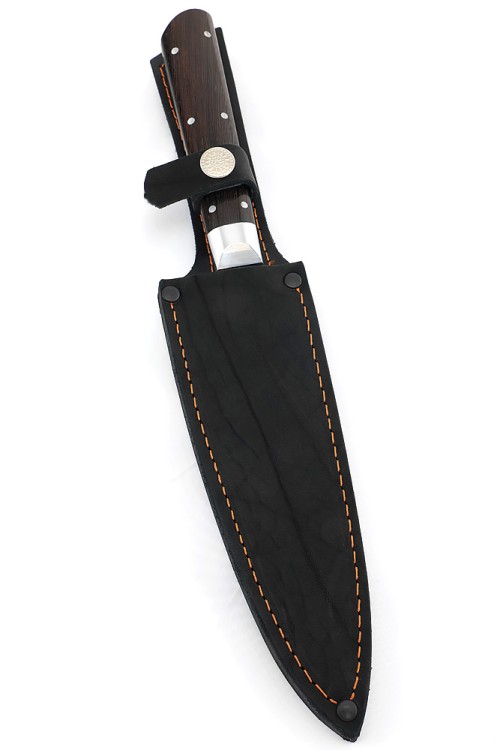 Нож Шеф-повар малый сталь булат рукоять венге цельнометаллический 