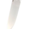 Нож Беркут сталь S390 рукоять мельхиор, ясень стабилизированный коричневый 
