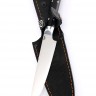 Нож Шеф Универсальный кованая сталь 95х18 рукоять черный граб цельнометаллический 