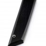 Нож Танто большой сталь кованая Х12МФ рукоять черный граб 