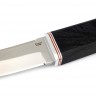 Нож Танто большой сталь кованая Х12МФ рукоять черный граб 