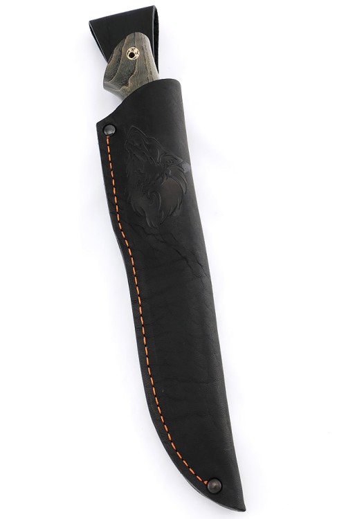 Нож Путник сталь Elmax рукоять зуб мамонта, ясень стабилизированный коричневый  Нож Путник сталь Elmax рукоять зуб мамонта, ясень стабилизированный коричневый