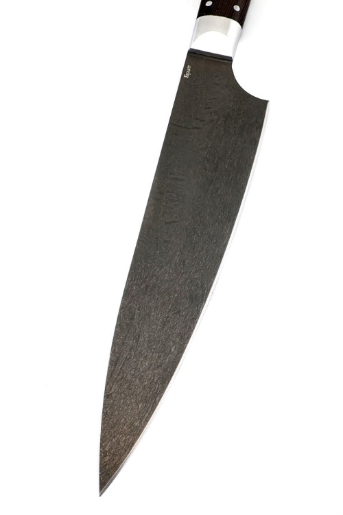 Нож Шеф-повар большой сталь булат рукоять венге цельнометаллический 