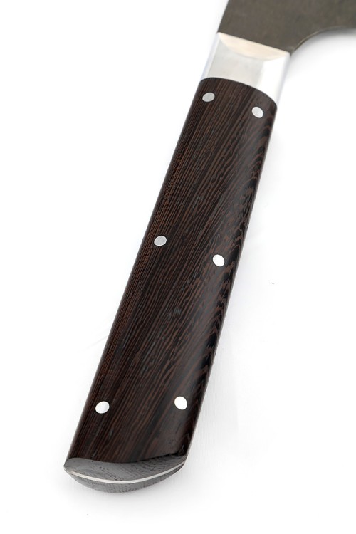 Нож Шеф-повар большой сталь булат рукоять венге цельнометаллический 