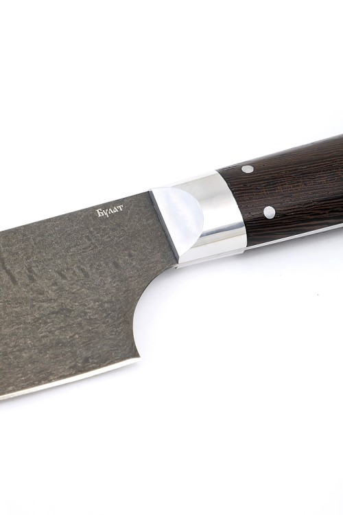 Нож Шеф-повар большой сталь булат рукоять венге цельнометаллический 