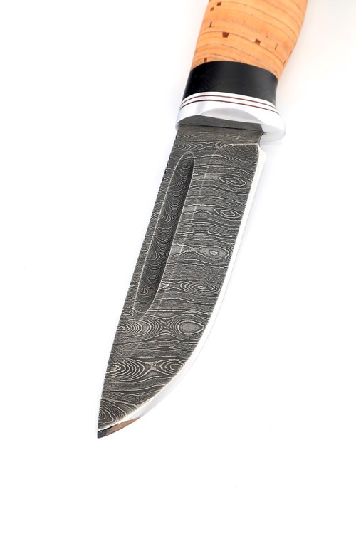 Нож Малыш сталь дамаск рукоять береста 