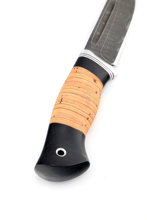 Нож Малыш сталь дамаск рукоять береста 