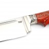 Нож Узбекский-2 сталь кованая х12мф рукоять мельхиор падук с инкрустацией 