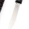 Нож "Сигара" сталь N690 черный граб резной деревянные ножны 