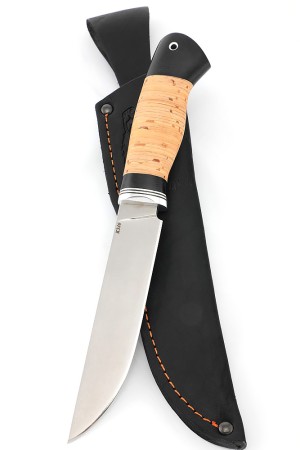 Нож Перун сталь К340 рукоять береста