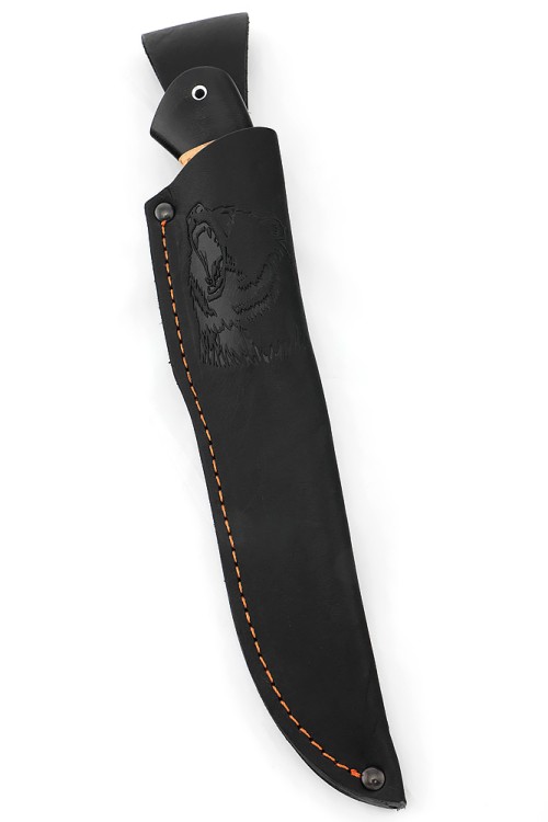 Нож Перун сталь К340 рукоять береста 