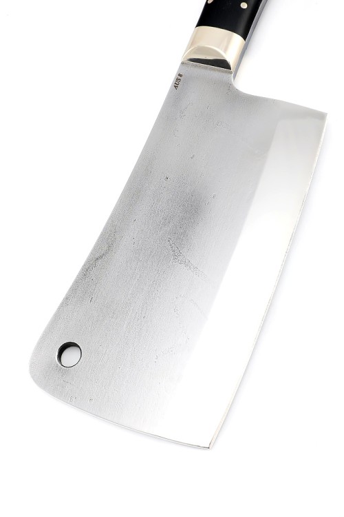 Кухонный Топорик сталь кованая AUS8 рукоять микарта черная ц/м 