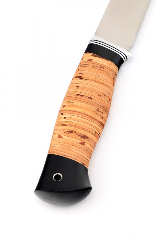 Нож Разделочный сталь кованая 95х18 рукоять береста 