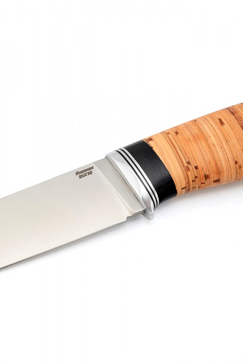 Нож Разделочный сталь кованая 95х18 рукоять береста 