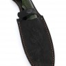 Нож Тунец сталь кованая 95Х18 цельнометаллический рукоять карельская береза зеленая 