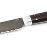 Нож Хлебный сталь булат рукоять венге цельнометаллический 