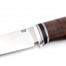 Нож Разделочный кованая сталь х12мф рукоять  стабилизированная карельская береза коричневая 