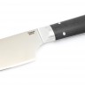 Нож Шеф-повар средний кованая сталь 95х18 рукоять черный граб цельнометаллический 