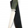 Нож Клык сталь ELMAX  рукоять карельская береза зеленая 