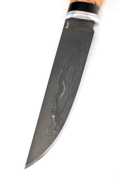 Нож Разделочный сталь булат рукоять береста 