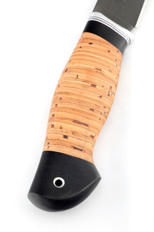 Нож Разделочный сталь булат рукоять береста 