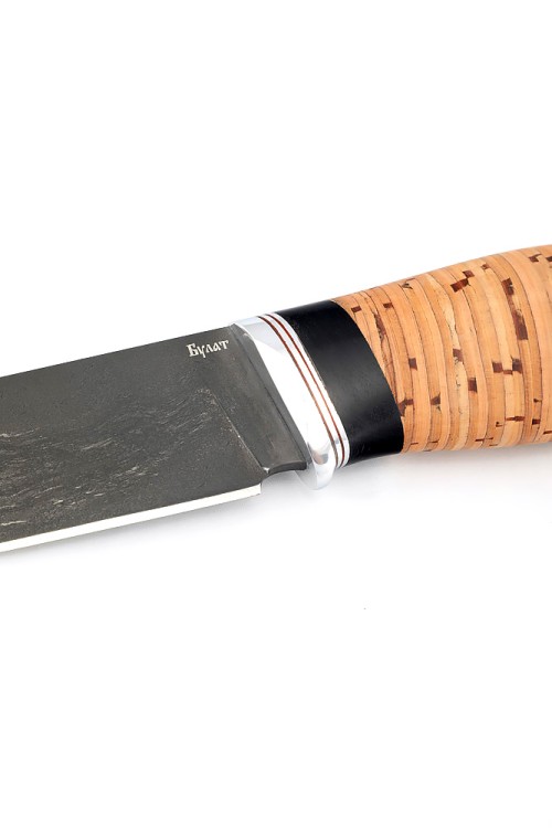 Нож Разделочный сталь булат рукоять береста 
