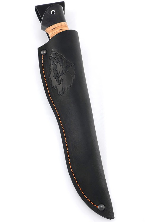 Нож Разделочный сталь булат рукоять береста 