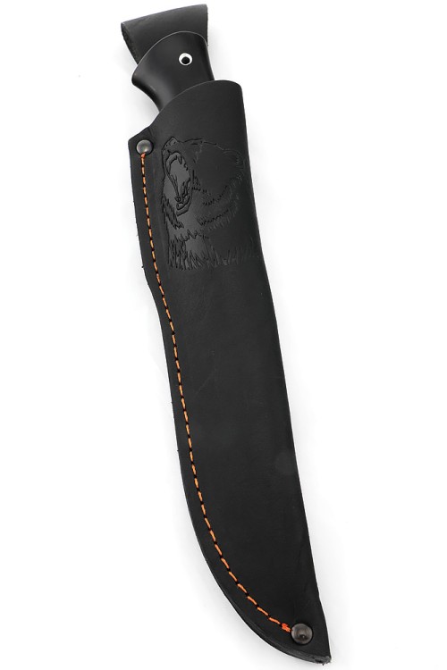 Нож Следопыт сталь кованая х12мф рукоять черный граб 