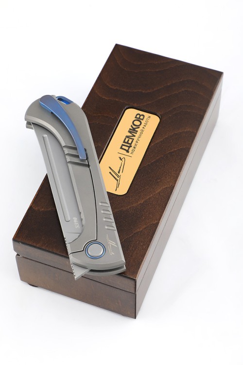 Складной Узбекский нож Пчак сталь S390 рукоять титан  