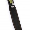 Нож Филейный кованая сталь 95х18 рукоять зеленая карельская береза цельнометаллический 