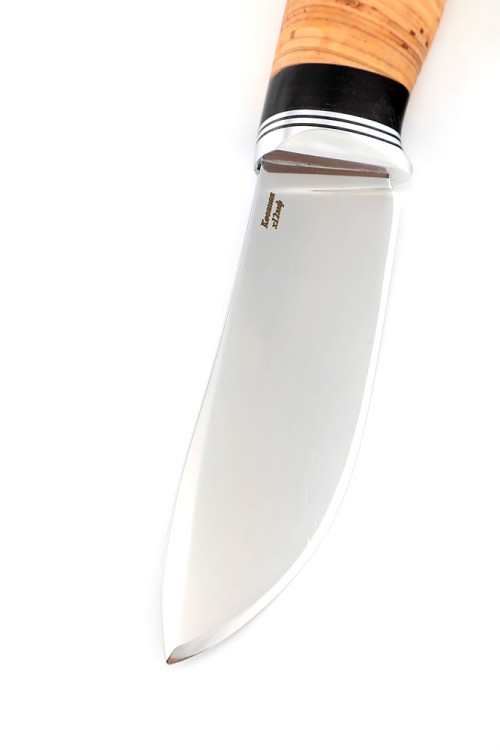 Нож Грибник сталь кованая Х12МФ рукоять береста 