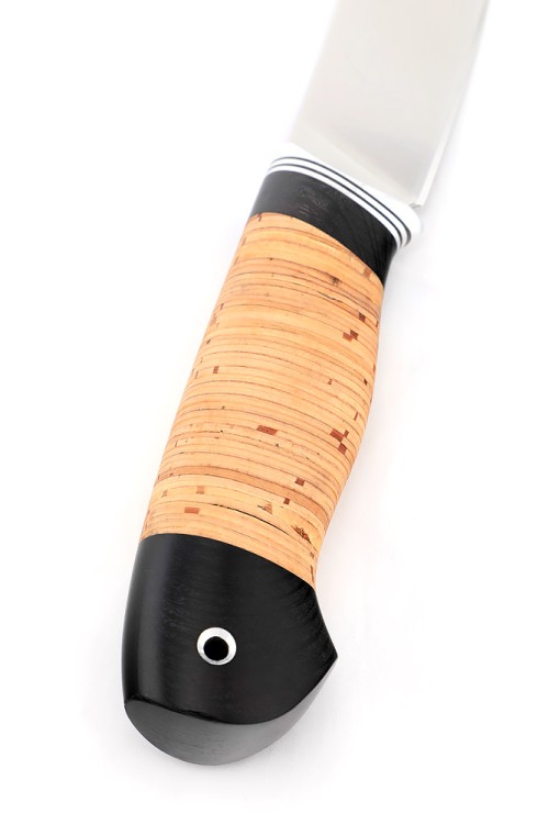 Нож Грибник сталь кованая Х12МФ рукоять береста 