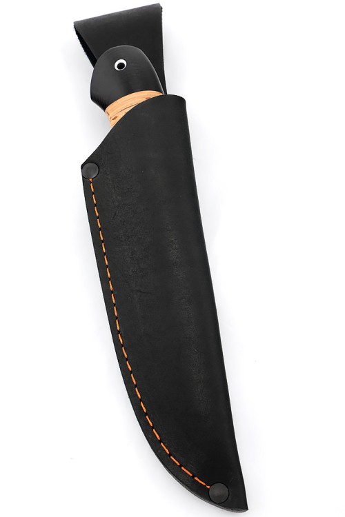 Нож Грибник сталь кованая Х12МФ рукоять береста 