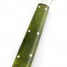 Нож Шеф-повар овощной кованая сталь 95х18 зеленая карельская береза цельнометаллический 