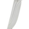 Нож Берсерк К340-долы рукоять вставка зуб мамонта кап клена красный 