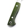Нож Шеф-повар овощной малый сталь кованая 95Х18 рукоять карельская береза зеленая цельнометаллический 