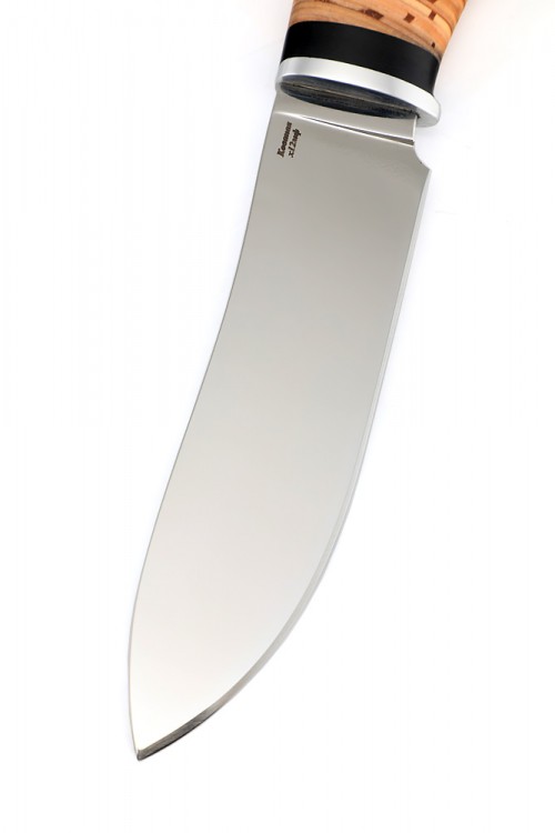 Нож Скиннер сталь кованая х12мф рукоять береста 