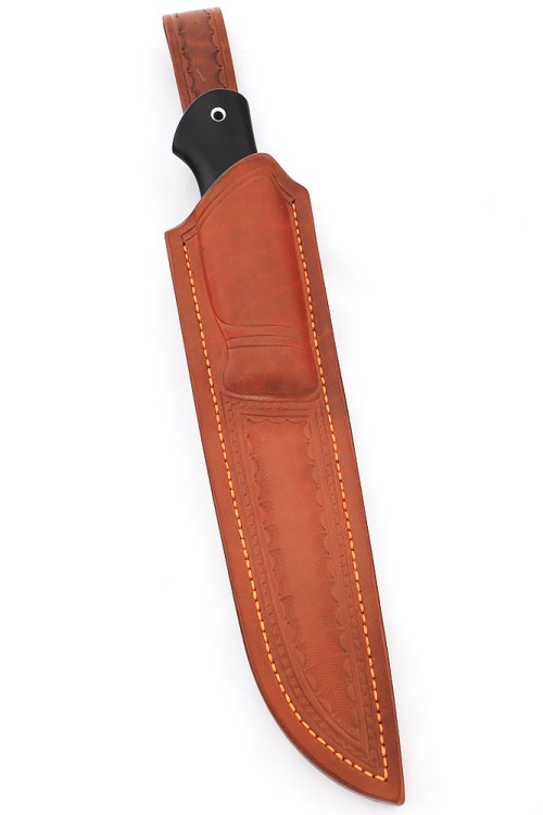 Нож Разделочный кованая сталь х12мф белый акрил черный граб ФОРМОВАННЫЕ НОЖНЫ  Нож Разделочный кованая сталь х12мф белый акрил черный граб ФОРМОВАННЫЕ НОЖНЫ