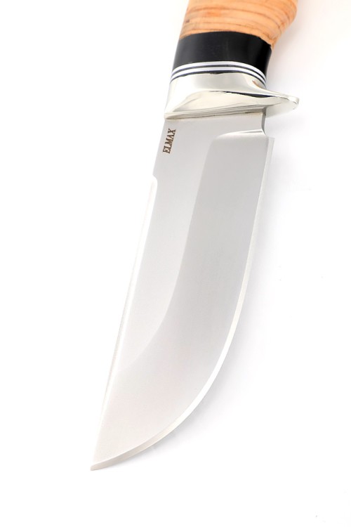 Нож Секач сталь Elmax рукоять мельхиор береста 