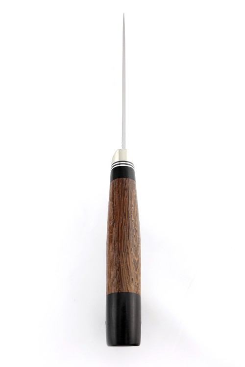 Нож Беркут сталь AUS8, рукоять мельхиор, венге черный граб 