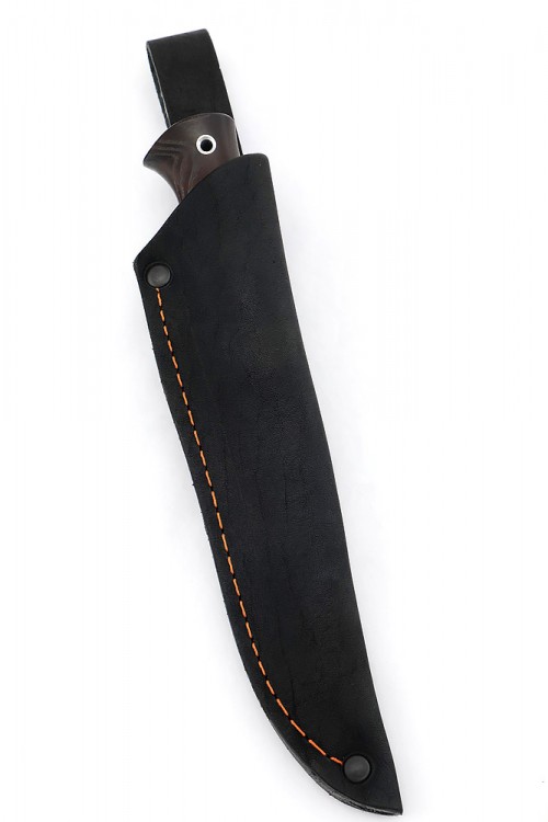 Нож Малыш сталь дамаск рукоять термоциклированая ясень 