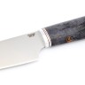 Нож Шеф-повар большой кованая сталь 95х18 рукоять карельская береза фиолетовая 