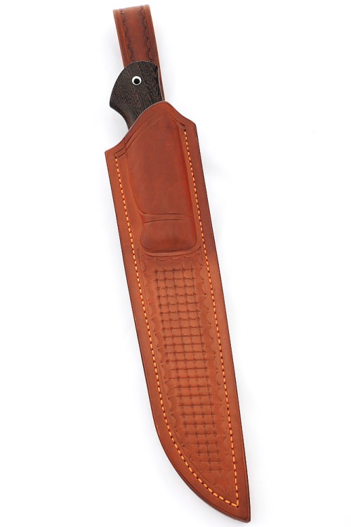 Нож Разделочный сталь К340 рукоять акрил коричневый, венге ФОРМОВАННЫЕ НОЖНЫ 