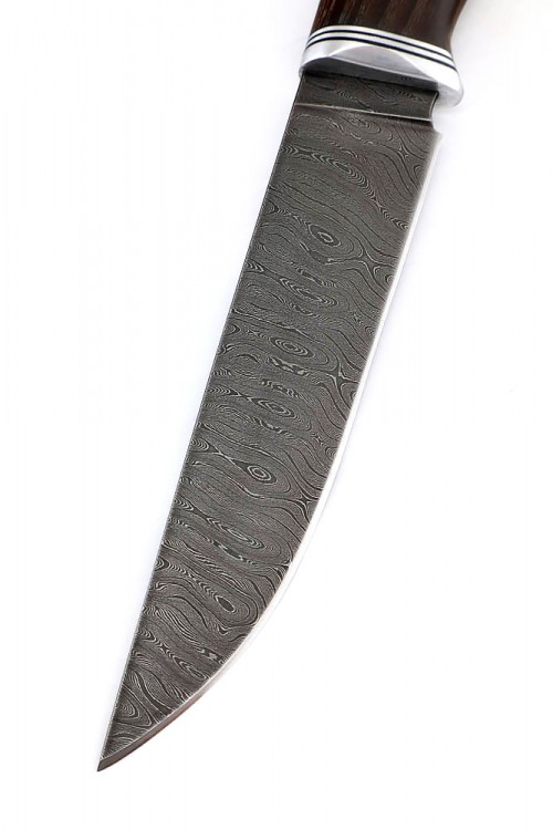 Нож Разделочный сталь дамаск рукоять термоциклированный ясень 