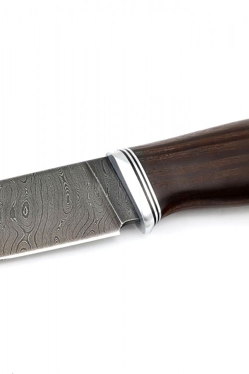 Нож Разделочный сталь дамаск рукоять термоциклированный ясень 