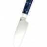 Набор из 4-х кухонных ножей 95х18 G10 синяя цельнометаллические 