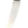 Нож Путник сталь Elmax рукоять вставка акрил белый, карельская береза коричневая 