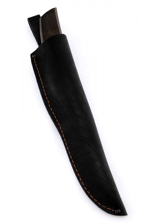 Нож Танто малый дамаск карельская береза коричневая 