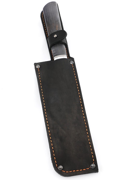 Овощной топорик Накири (95х18 - сатин, рукоять карельская береза фиолетовая) 